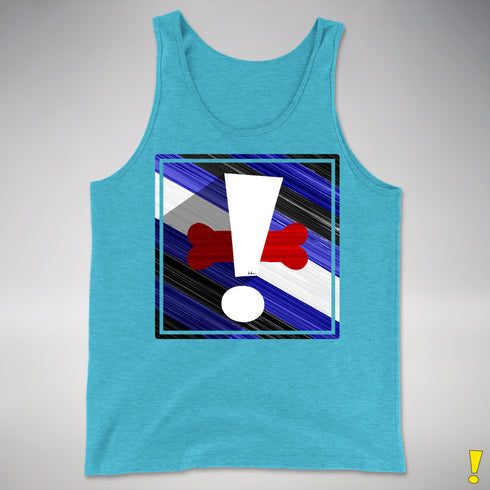 Puppy Pride Flag Exclamation Point Premium Tank Top
